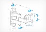 Кронштейн для телевизора Holder LCDS-5039 металлик 10"-26" макс.25кг настенный поворот и наклон