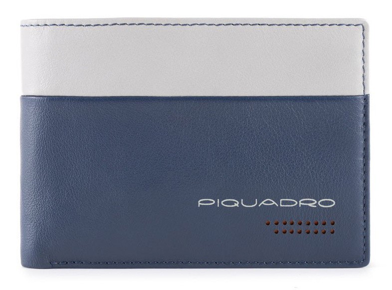 Кошелек мужской Piquadro Urban PU257UB00R/BLGR синий/серый натур.кожа