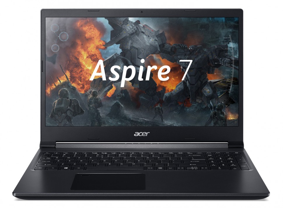 Ноутбук Acer Aspire 7 A715-75G-54QB Core i5 9300H/8Gb/SSD512Gb/NVIDIA GeForce GTX 1650 4Gb/15.6"/IPS/FHD (1920x1080)/Eshell/black/WiFi/BT/Cam