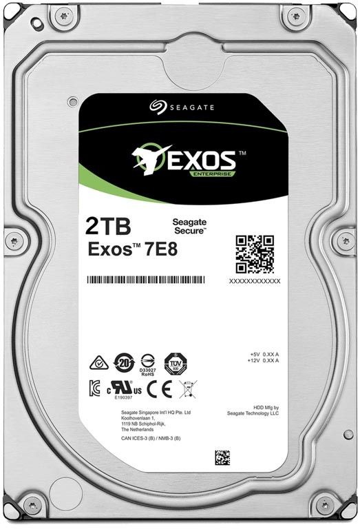 Жесткий диск Seagate Original SATA-III 2Tb ST2000NM001A Exos 7E8 (7200rpm) 256Mb 3.5"