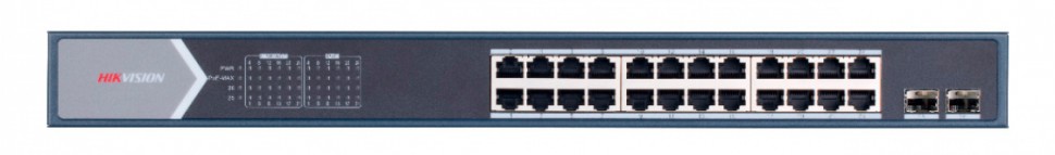 Коммутатор Hikvision DS-3E1526P-E 24G 2SFP 24PoE+ 370W управляемый