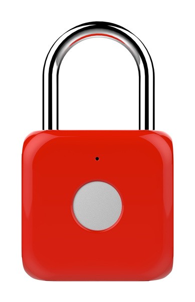 Умный замок Digma SmartLock P1 навесной разбл.отпеч.паль. 100mAh красный (SRP1)
