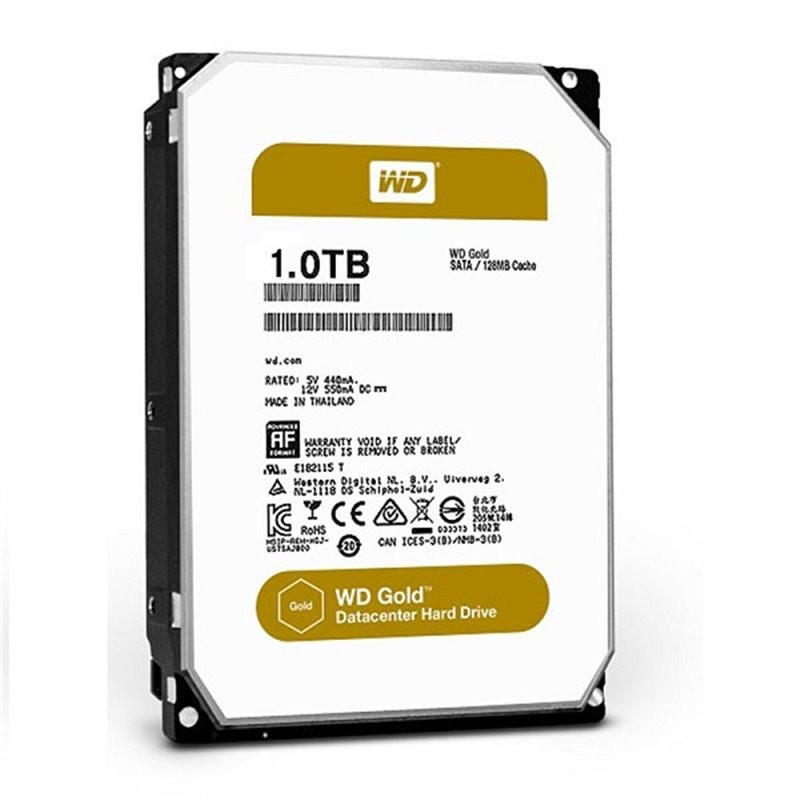 Жесткий диск WD Original SATA-III 1Tb WD1005FBYZ Gold (7200rpm) 128Mb 3.5"