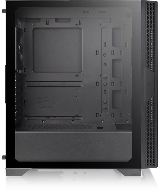 Корпус Thermaltake Versa T25 TG черный без БП ATX 5x120mm 4x140mm 2x200mm 2xUSB2.0 1xUSB3.0 audio bott PSU