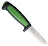 Нож Morakniv Safe Pro (13076) стальной лезв.82мм прямая заточка черный/зеленый