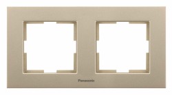 Рамка Panasonic Karre Plus WKTF08022BR-RU 2x горизонтальный монтаж пластик бронза (упак.:1шт)