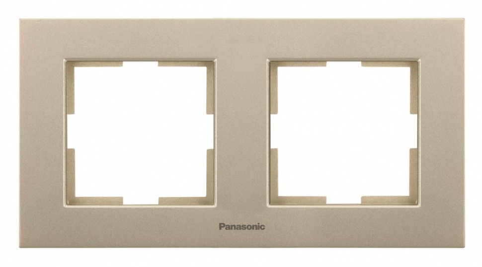 Рамка Panasonic Karre Plus WKTF08022BR-RU 2x горизонтальный монтаж пластик бронза (упак.:1шт)