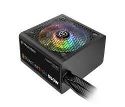 Блок питания Thermaltake ATX 550W Smart BX1 RGB 80+ bronze (24+4+4pin) APFC 120mm fan color LED 6xSATA RTL