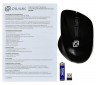 Мышь Оклик 695MW черный оптическая (1000dpi) беспроводная USB (2but)