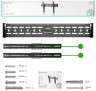 Кронштейн для телевизора Onkron TM6 черный 43"-85" макс.68кг настенный наклон