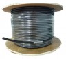 Кабель сетевой UTP 4 пары cat5E solid 0.50мм CCA 305м черный outdoor