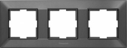 Рамка Panasonic Arkedia Slim WNTF08032DG-RU 3x горизонтальный монтаж пластик дымчатый (упак.:1шт)