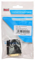 Переходник Buro HDMI-19FDVID-M_ADPT HDMI (f) DVI-D (m) черный