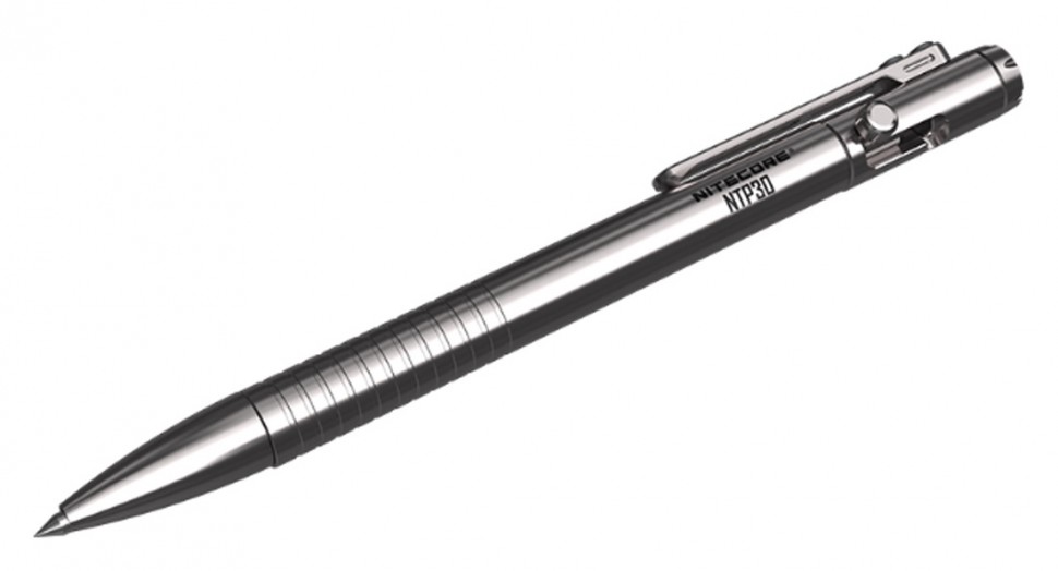Ручка тактическая Nitecore NTP30 (18334) серебристый титан доп.ф.:стеклобой подар.кор.