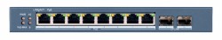 Коммутатор Hikvision DS-3E1510P-E 8G 2SFP 8PoE+ 110W управляемый