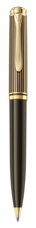 Ручка шариковая Pelikan Souveraen K 800 (PL813990) коричневый/черный M черные чернила подар.кор.