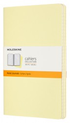 Блокнот Moleskine CAHIER JOURNAL CH016M23 Large 130х210мм обложка картон 80стр. линейка нежно-желтый (3шт)