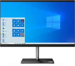 Моноблок Lenovo V30a-24IML 23.8" Full HD i3 10110U (2.1)/8Gb/1Tb 7.2k/UHDG/DVDRW/CR/Windows 10 Professional 64/GbitEth/WiFi/BT/65W/клавиатура/мышь/Cam/черный 1920x1080