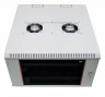 Шкаф коммутационный ЦМО (ШРН-15.650) настенный 15U 600x650мм пер.дв.стекл несъемн.бок.пан. 50кг серый 605мм 26.6кг 180град. 766мм