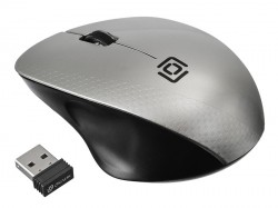Мышь Оклик 695MW черный/серебристый оптическая (1000dpi) беспроводная USB (2but)