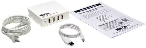 Настольное зар./устр. Tripplite U280-004-OTG 2A+1A универсальное кабель microUSB белый