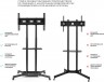 Подставка для телевизора Onkron TS1351 черный 40"-65" макс.45.5кг напольный мобильный