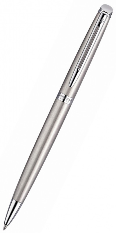 Ручка шариковая Waterman Hemisphere (S0920470) Steel CT M синие чернила подар.кор.