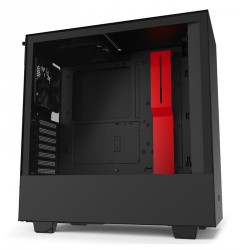 Корпус NZXT H510 CA-H510B-BR черный/красный без БП ATX 2x120mm 1xUSB3.0 1xUSB3.1 audio bott PSU