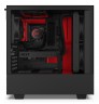Корпус NZXT H510 CA-H510B-BR черный/красный без БП ATX 2x120mm 1xUSB3.0 1xUSB3.1 audio bott PSU