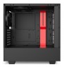 Корпус NZXT H510 CA-H510B-BR черный/красный без БП ATX 2x120mm 1xUSB3.0 1xUSB3.1 audio bott PSU
