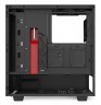 Корпус NZXT H510 CA-H510B-BR черный/красный без БП ATX 2x120mm 1xUSB3.0 1xUSB3.1 audio bott PSU