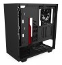 Корпус NZXT H510 CA-H510B-BR черный/красный без БП ATX 2x120mm 1xUSB3.0 1xUSB3.1 audio bott PSU