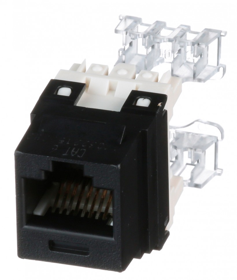 Модуль Panduit NK688MBL информационный KeystoneRJ45 кат.6 UTP черн.