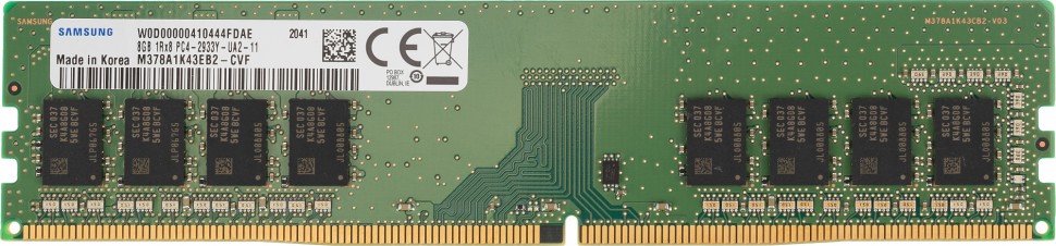 Память DDR4 8Gb 2933MHz Samsung M378A1K43EB2-CVF OEM PC4-23466 CL21 DIMM 288-pin 1.2В