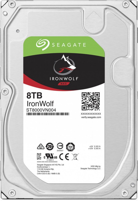 Жесткий диск Seagate Original SATA-III 8Tb ST8000VN004 NAS Ironwolf (7200rpm) 256Mb 3.5"