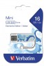 Флеш Диск Verbatim 16Gb Mini Elements Edition 49407 USB2.0 белый/рисунок