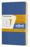 Блокнот Moleskine VOLANT QP711B41M17 Pocket 90x140мм 80стр. линейка мягкая обложка синий/желтый янтарный (2шт)