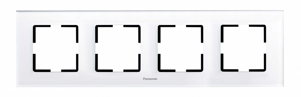Рамка Panasonic Karre Plus WKTF08042SL-RU 4x горизонтальный монтаж пластик серебро (упак.:1шт)
