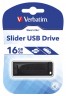 Флеш Диск Verbatim 16Gb Store n Go Slider 98696 USB2.0 черный