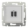 Розетка USB (2розет.) Legrand Valena (770470) скрыт. IP20 белый