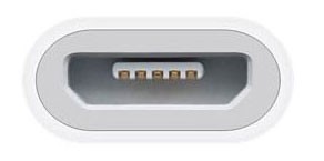 Переходник Apple MD820ZM/A USB (m)-micro USB (m) белый