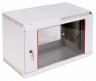 Шкаф коммутационный ЦМО ШРН-6.650 6U 600x650мм пер.дв.стекл несъемн.бок.пан. 50кг серый