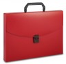 Портфель Бюрократ -BPP01RED 1 отдел. A4 пластик 0.7мм красный