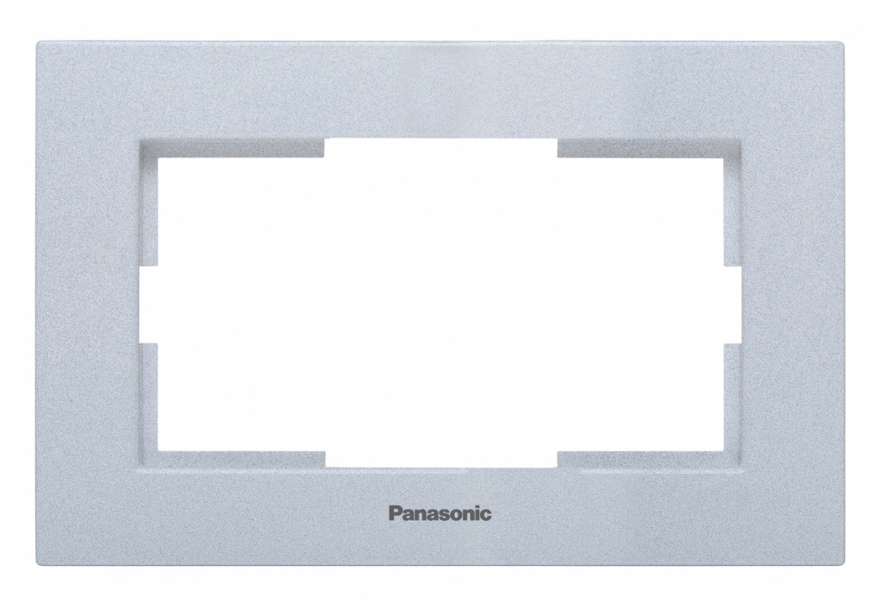 Рамка Panasonic Karre Plus WKTF08092SL-RU декоративная 1x пластик серебро (упак.:1шт)