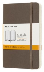 Блокнот Moleskine CLASSIC SOFT QP611P14 Pocket 90x140мм 192стр. линейка мягкая обложка коричневый