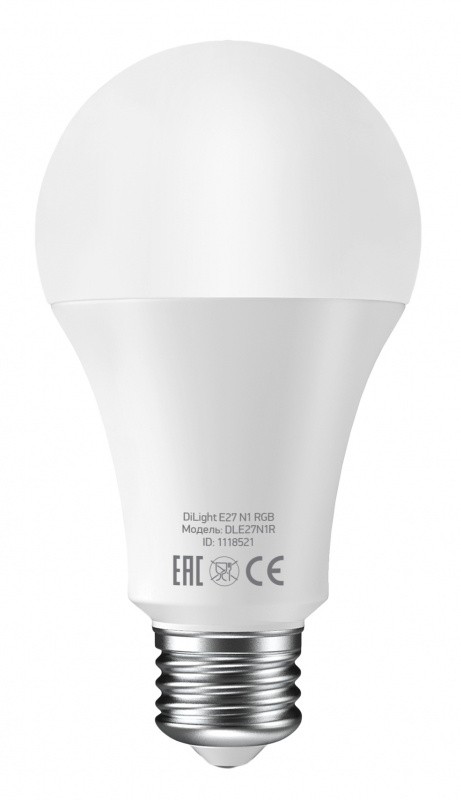 Умная лампа Digma DiLight E27 N1 E27 8Вт 800lm Wi-Fi