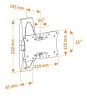 Кронштейн для телевизора Holder LCDS-5062 черный глянец 19"-32" макс.30кг настенный поворот и наклон