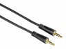 Кабель Hama 00122319 Jack 3.5 (m) Jack 3.5мм (m) 3м черный (упак.:1шт)