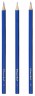 Набор карандашей чернографит. Silwerhof Zeichner 120320-00 (3 карандаша) H-B шестигран. грифель 2мм корпус синий ударопроч.гриф. пакет с европодвесом (3шт)