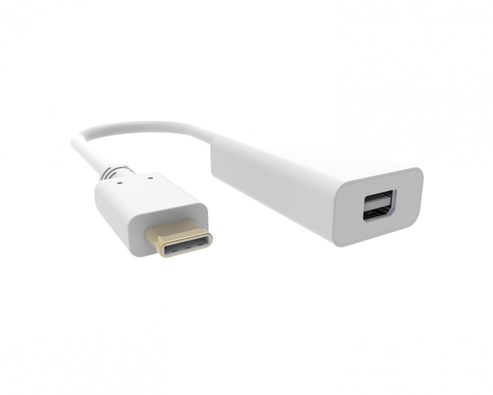 Адаптер Buro BHP RET TPC_MDP USB Type-C (m) miniDisplayPort (f) белый